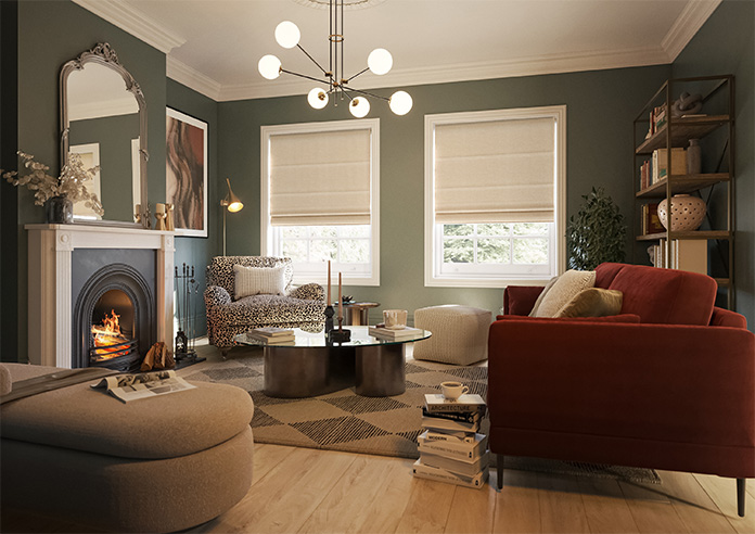 Carron, Woven Cream - Roman Blind - Image 6